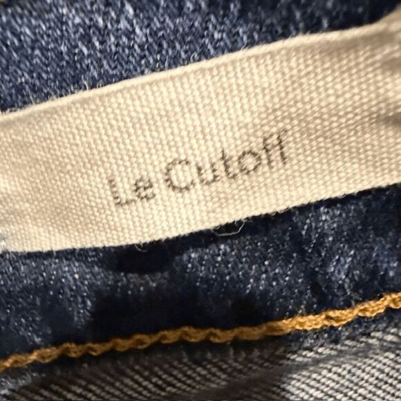 FRAME Le Cutoff Denim Shorts Azure Wash Jean Shorts Stretch Size 26 - Picture 8 of 11